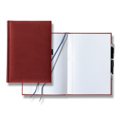 Tucson Grande Lined White Page Journal with Pen & Loop