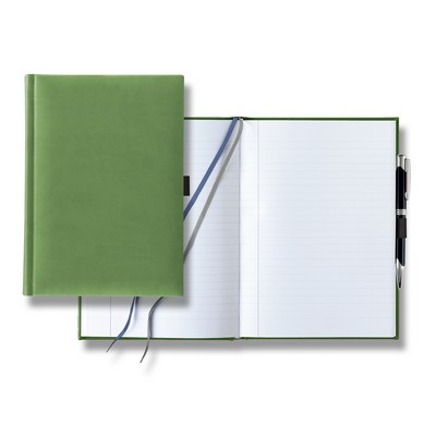 Tucson Grande Lined White Page Journal with Pen & Loop