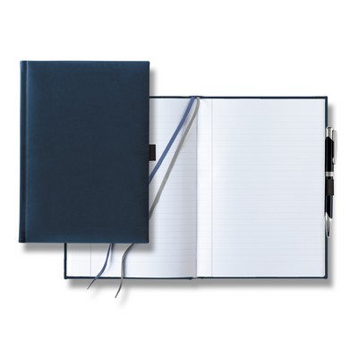 Tucson Grande Lined White Page Journal with Pen & Loop