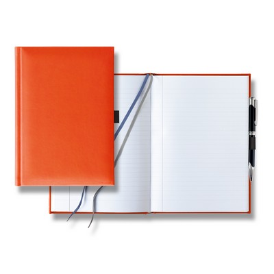 Tucson Grande Lined White Page Journal with Pen & Loop