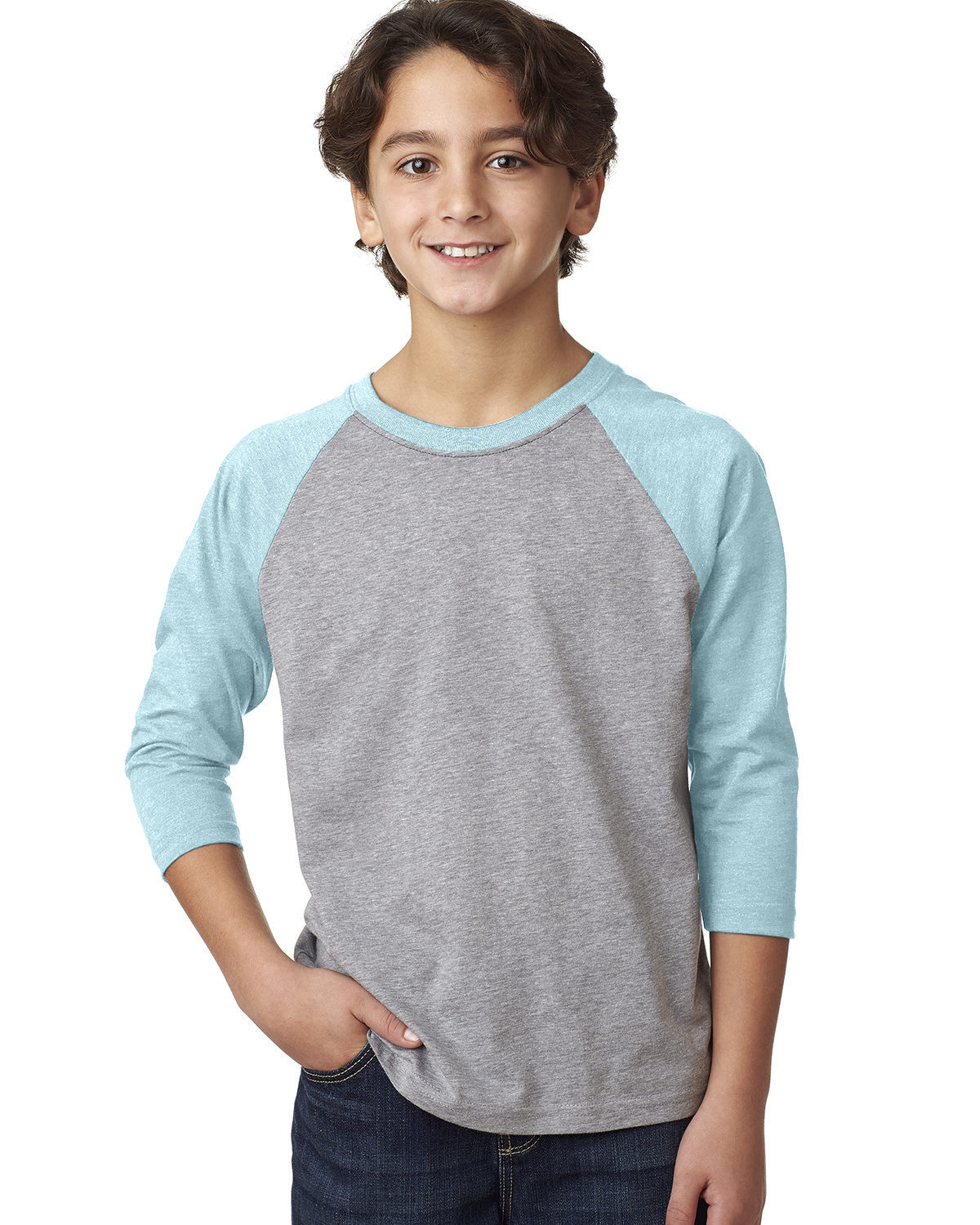 Youth CVC 3/4-Sleeve Raglan