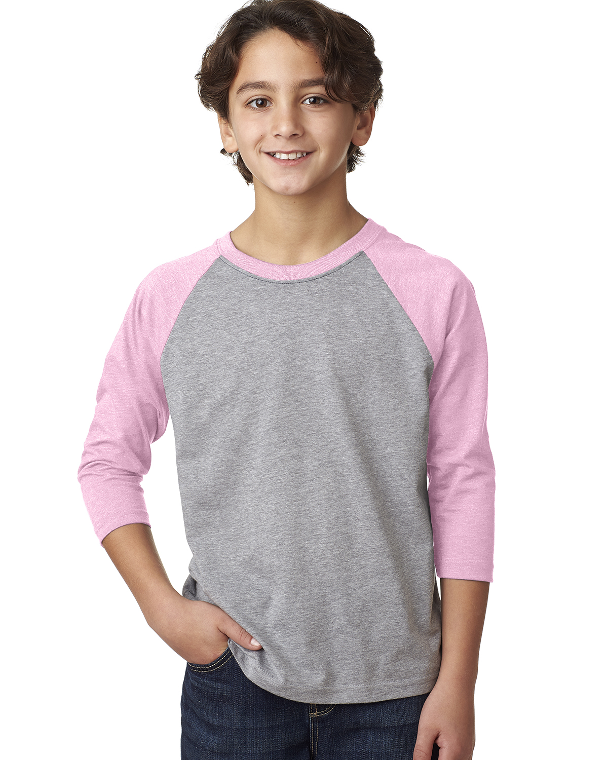 Youth CVC 3/4-Sleeve Raglan