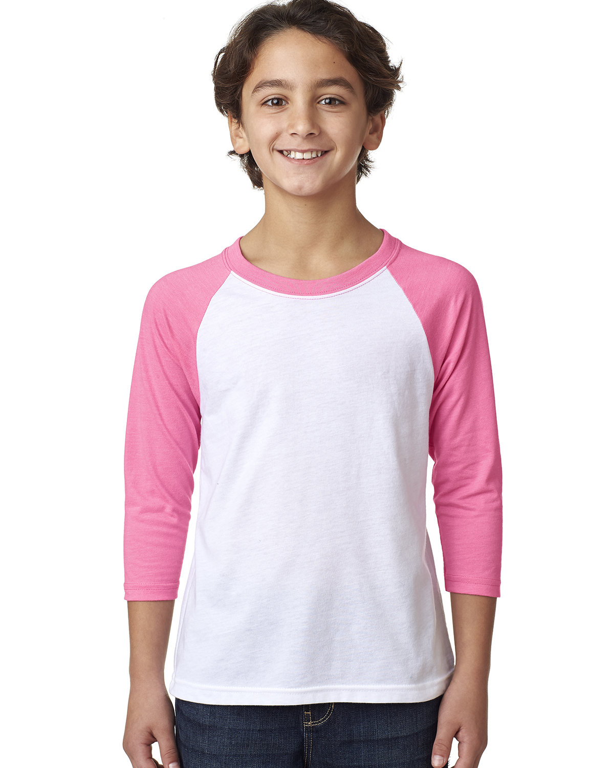 Youth CVC 3/4-Sleeve Raglan