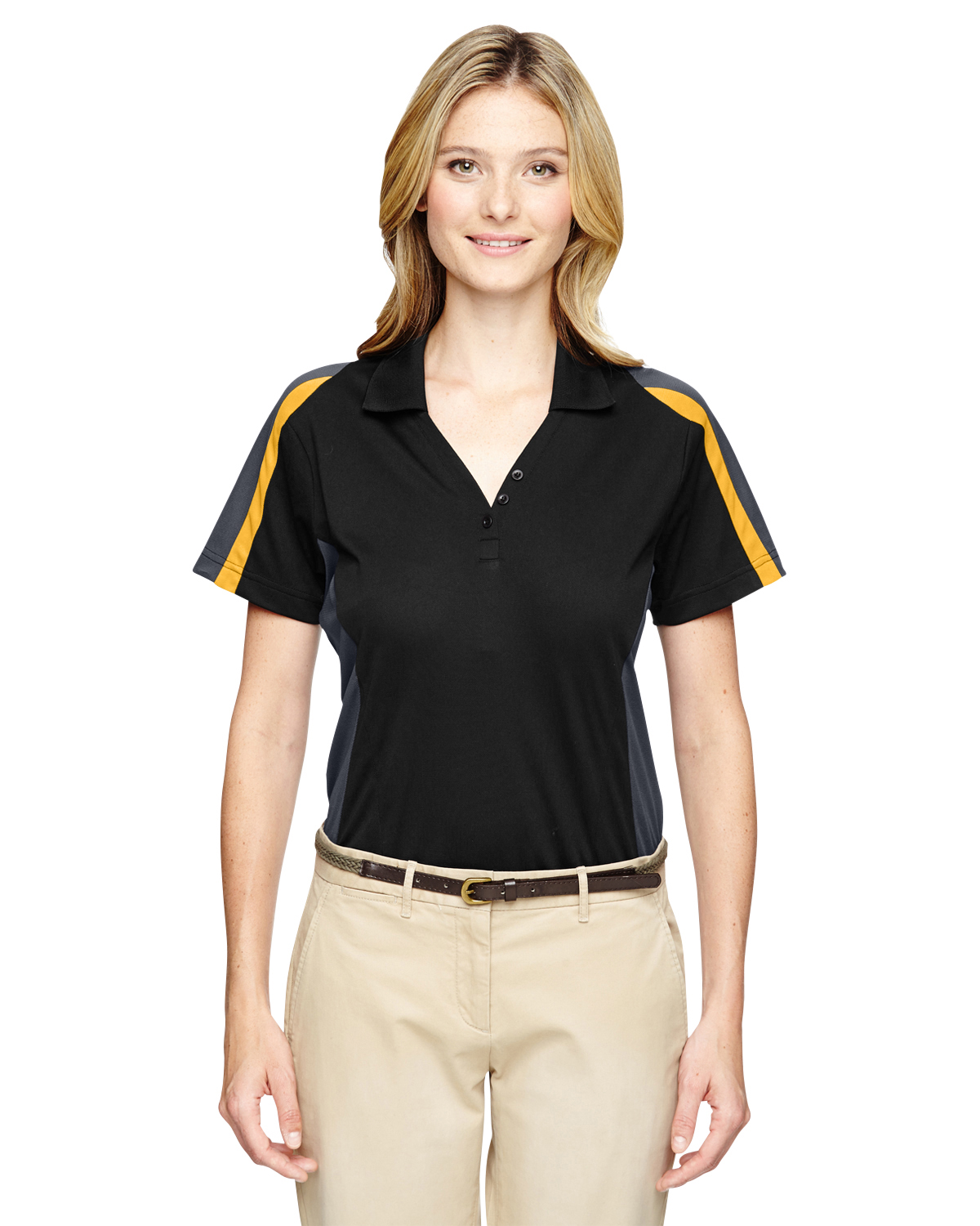 Ladies' Eperformance™ Strike Colorblock Snag Protection Polo
