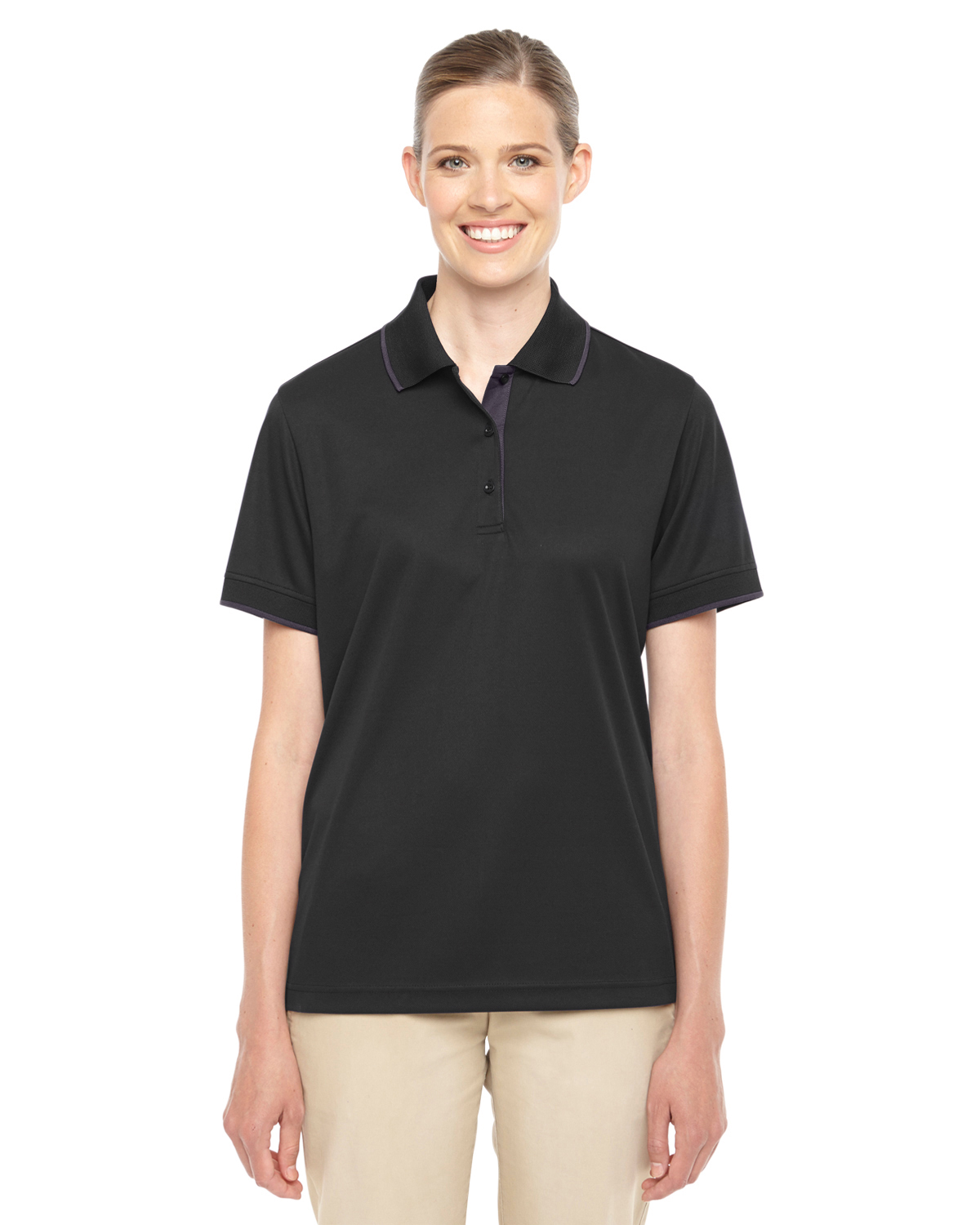 CORE365 Ladies' Motive Performance Piqué Polo with Tipped Collar