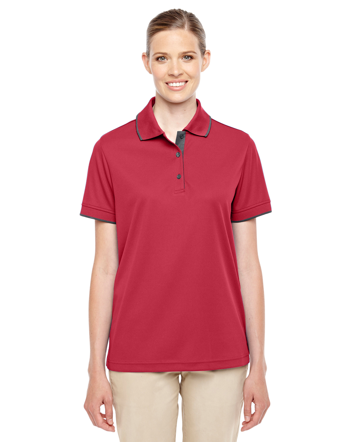 CORE365 Ladies' Motive Performance Piqué Polo with Tipped Collar