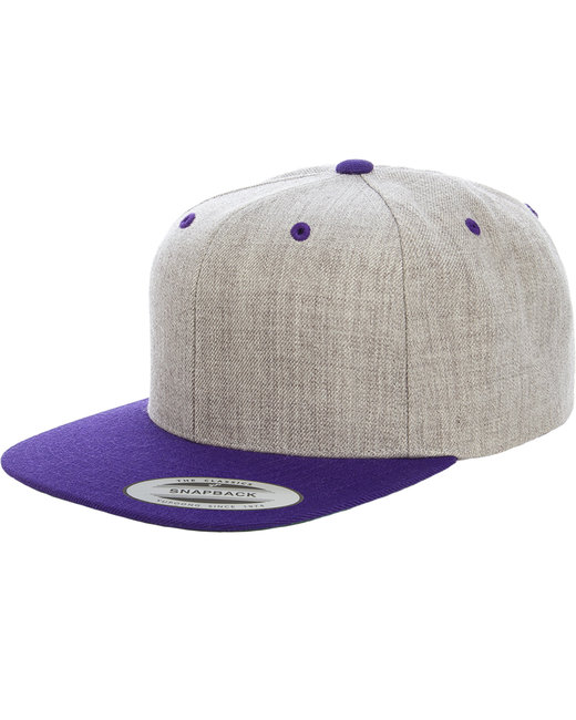 Yupoong Adult 6-Panel Structured Flat Visor Classic Two-Tone Snap