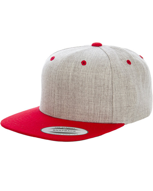 Yupoong Adult 6-Panel Structured Flat Visor Classic Two-Tone Snap