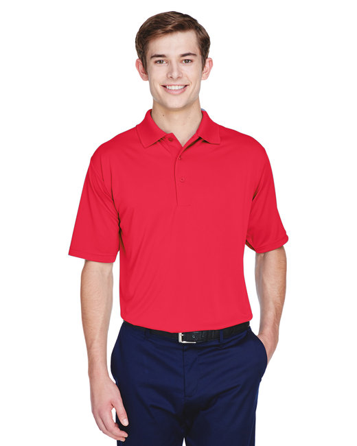 UltraClub Men's Cool & Dry 8-Star Elite Performance Interlock Pol