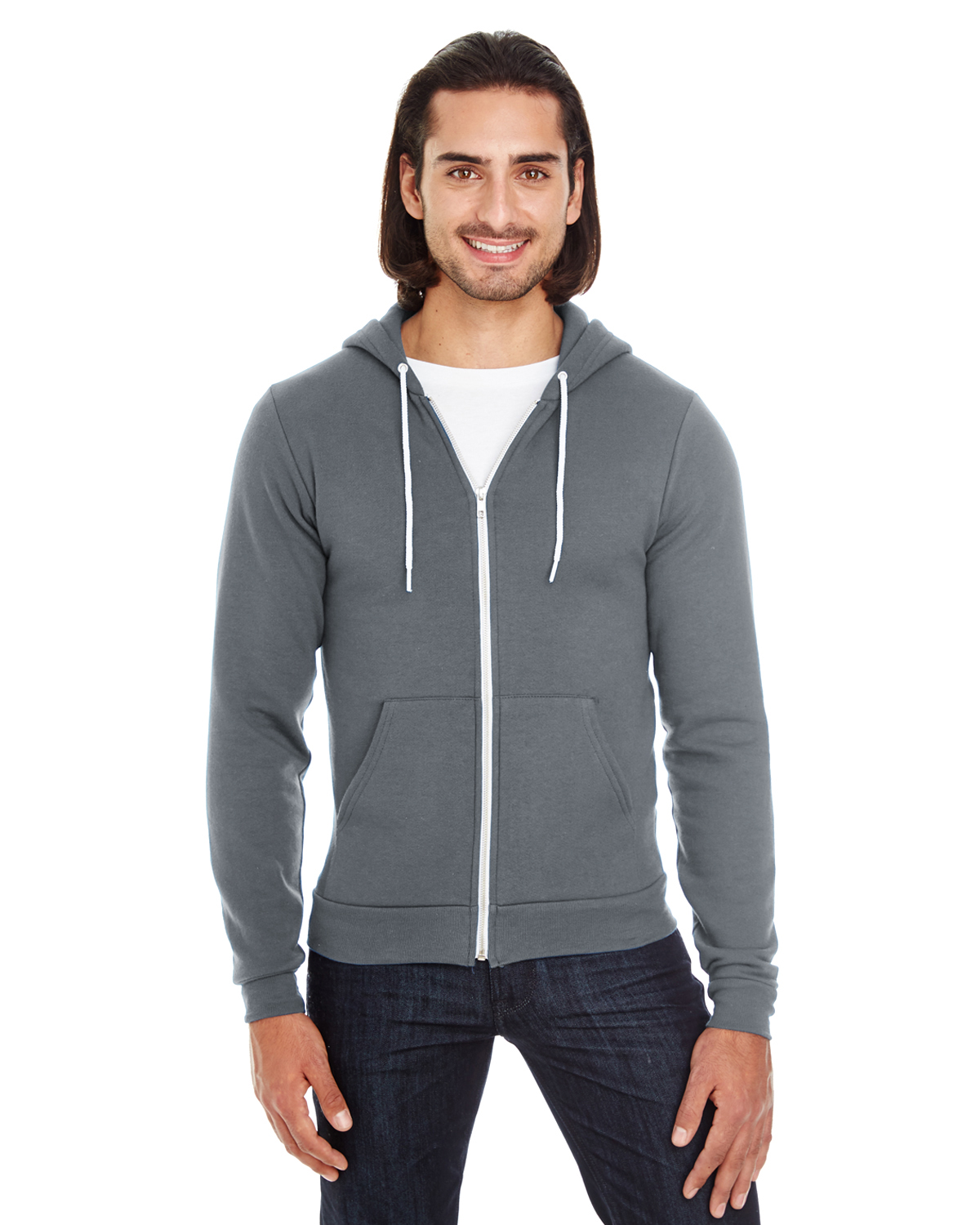 Unisex Flex Fleece USA Made Zip Hoodie