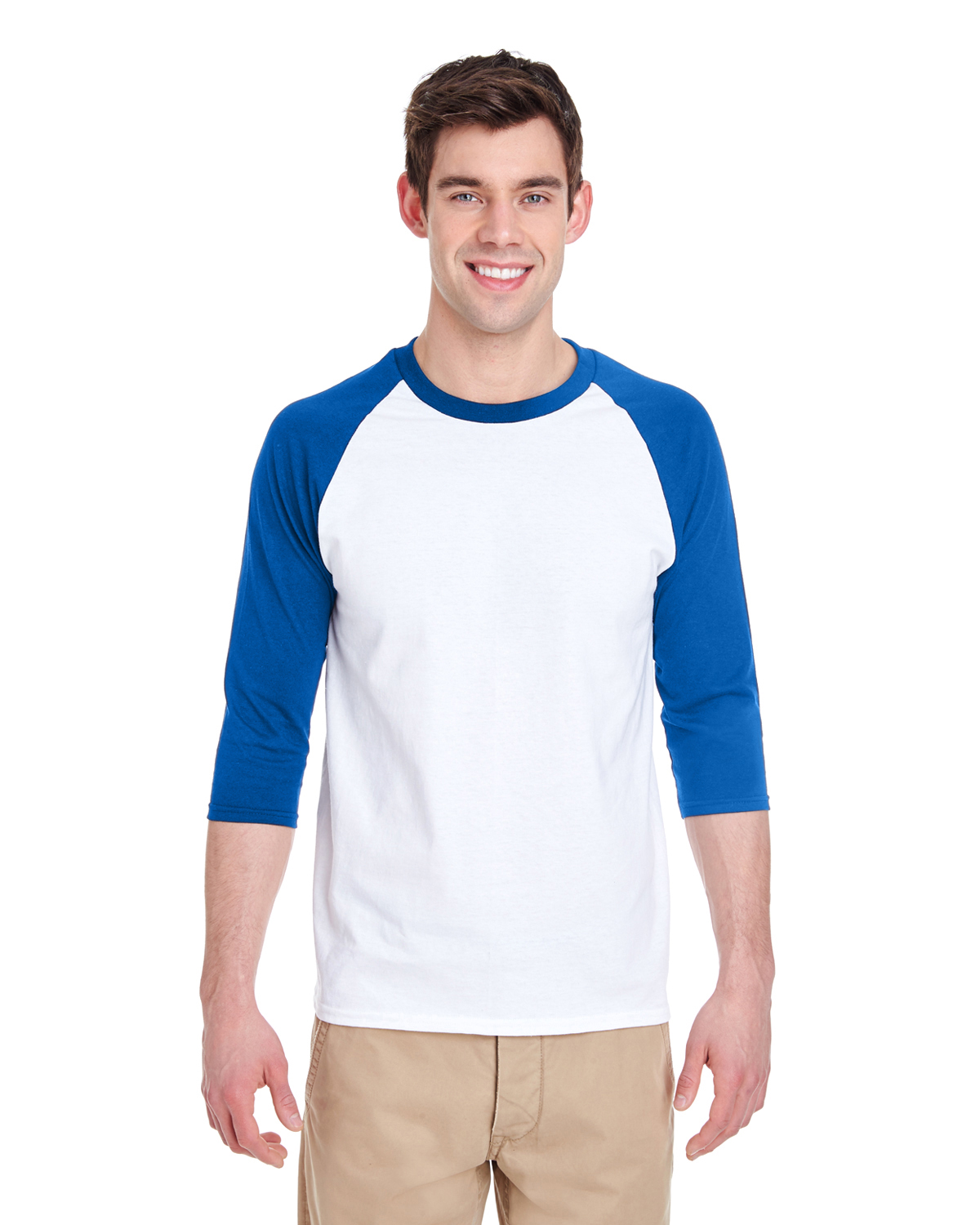 Adult Heavy Cotton™ 3/4-Raglan Sleeve T-Shirt