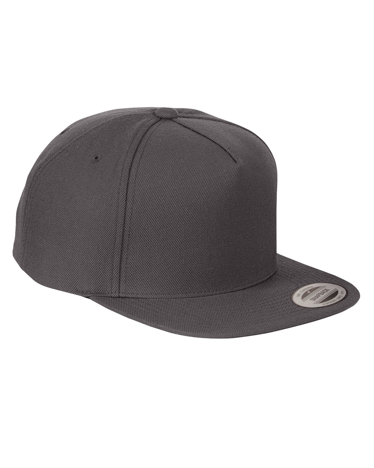 Yupoong Adult 5-Panel Structured Flat Visor Classic Snapback Cap