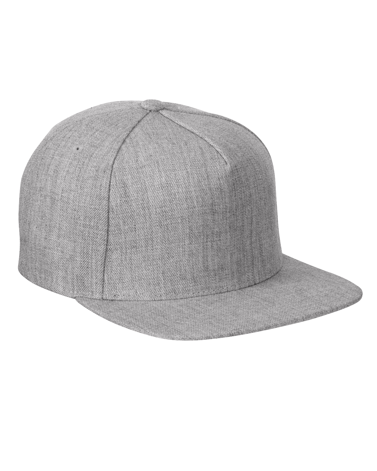 Yupoong Adult 5-Panel Structured Flat Visor Classic Snapback Cap