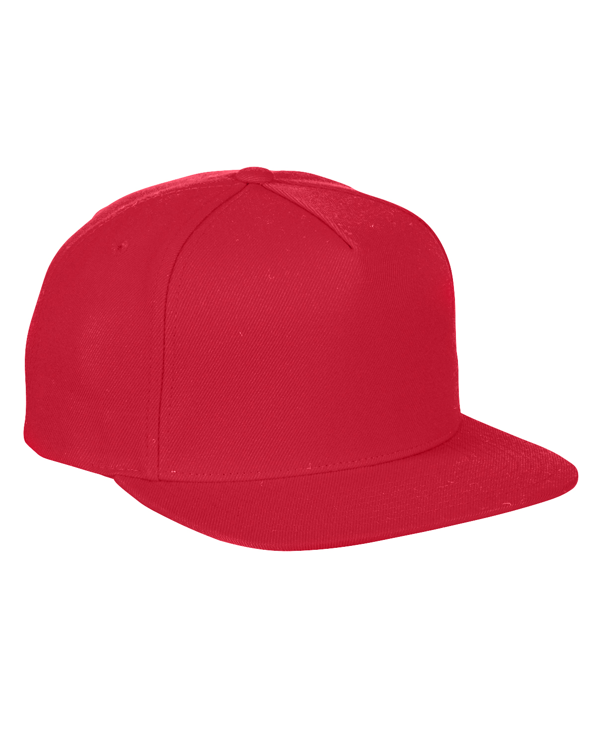 Yupoong Adult 5-Panel Structured Flat Visor Classic Snapback Cap