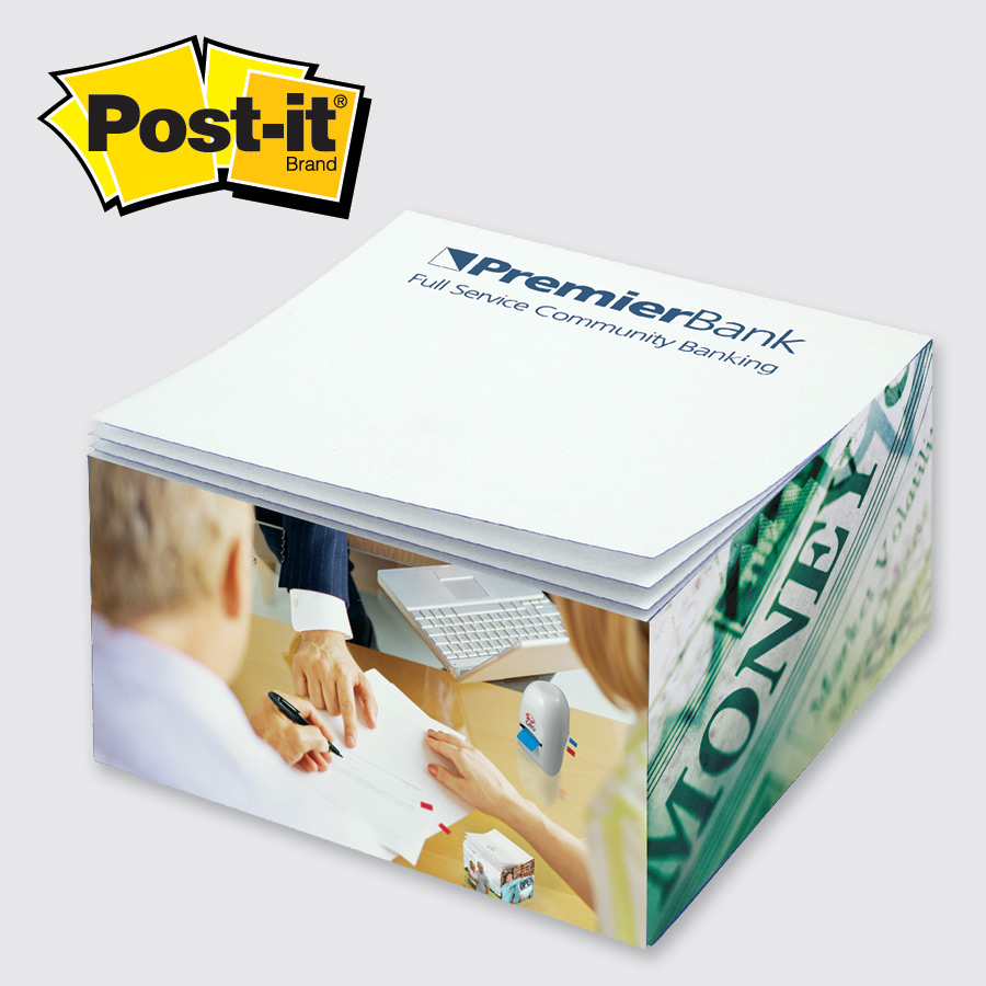 Post-it® Custom Printed Notes Half-Cube