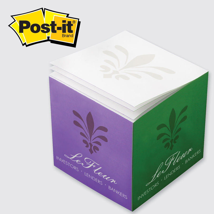 Post-it® Custom Printed Notes Cube