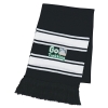 Two-Tone Knit Scarf With Fringe_Embroidered