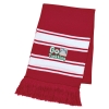Two-Tone Knit Scarf With Fringe_Embroidered