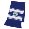 Two-Tone Knit Scarf With Fringe_Embroidered