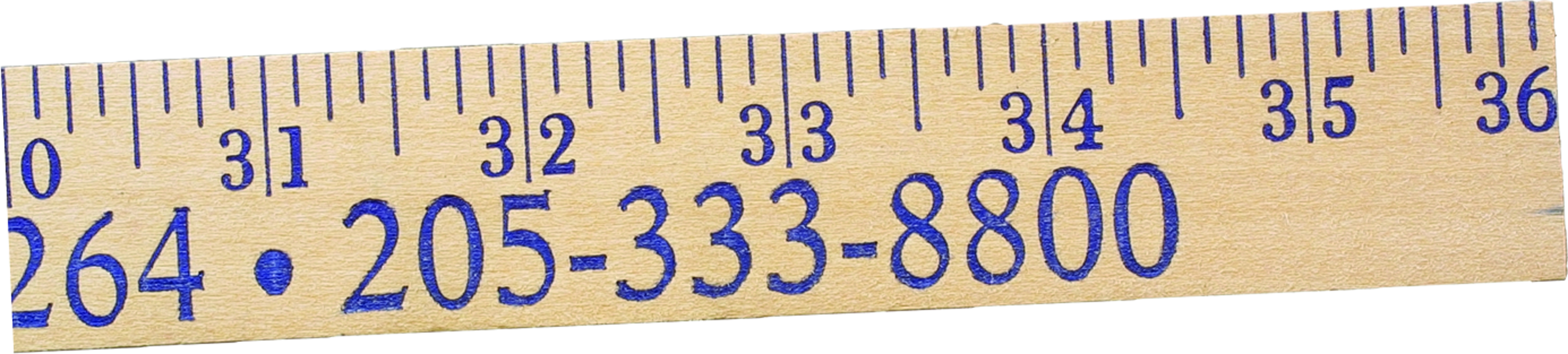 Heavy-Duty Yardsticks - Clear Lacquer Finish