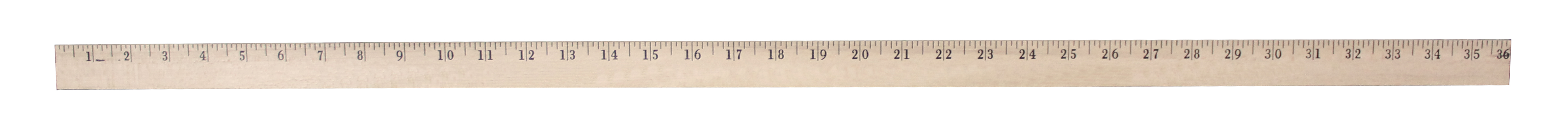Heavy-Duty Yardsticks - Clear Lacquer Finish