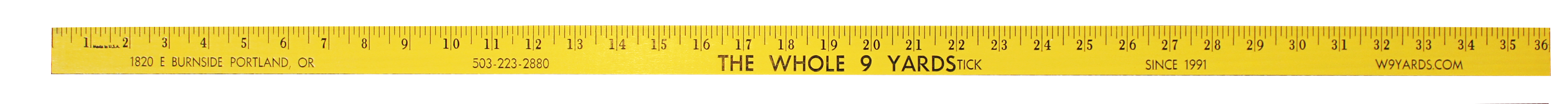Fluorescent Finish Yardsticks