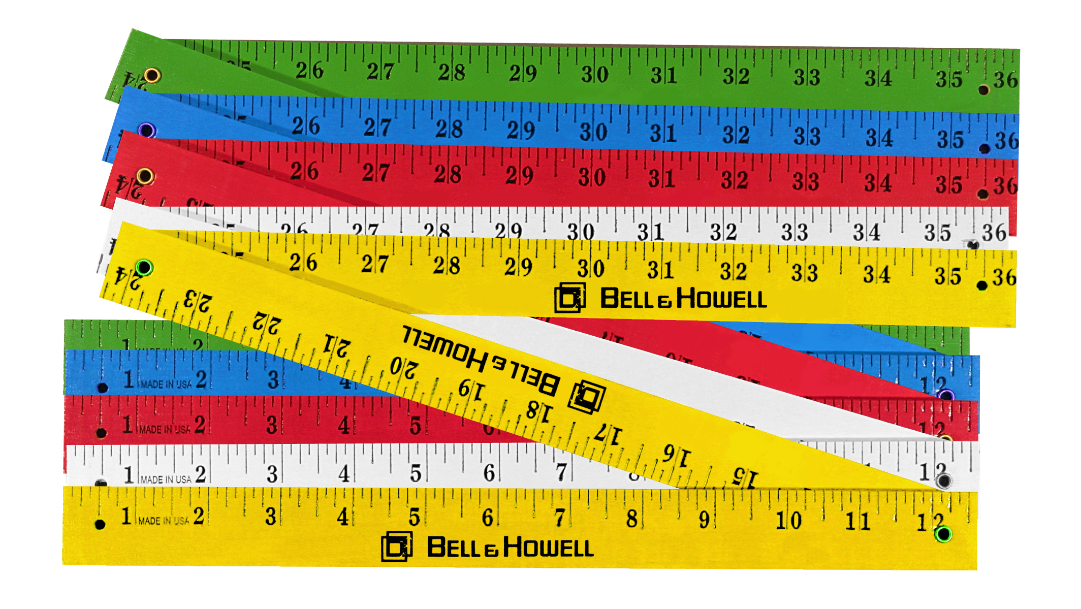 Folding Yardsticks - Enamel Finish