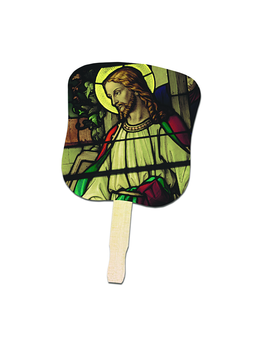 Stock Design Hand Fan - Jesus