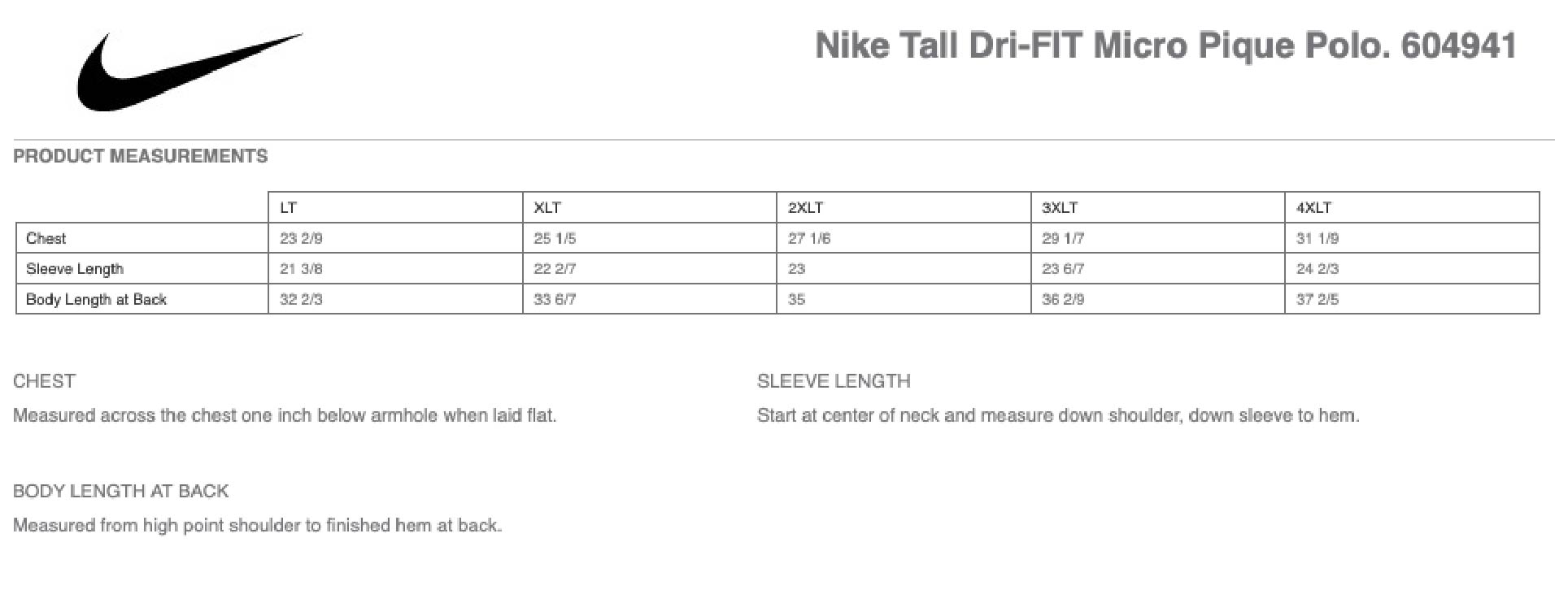 Nike Golf Tall Dri-FIT Micro Pique Polo