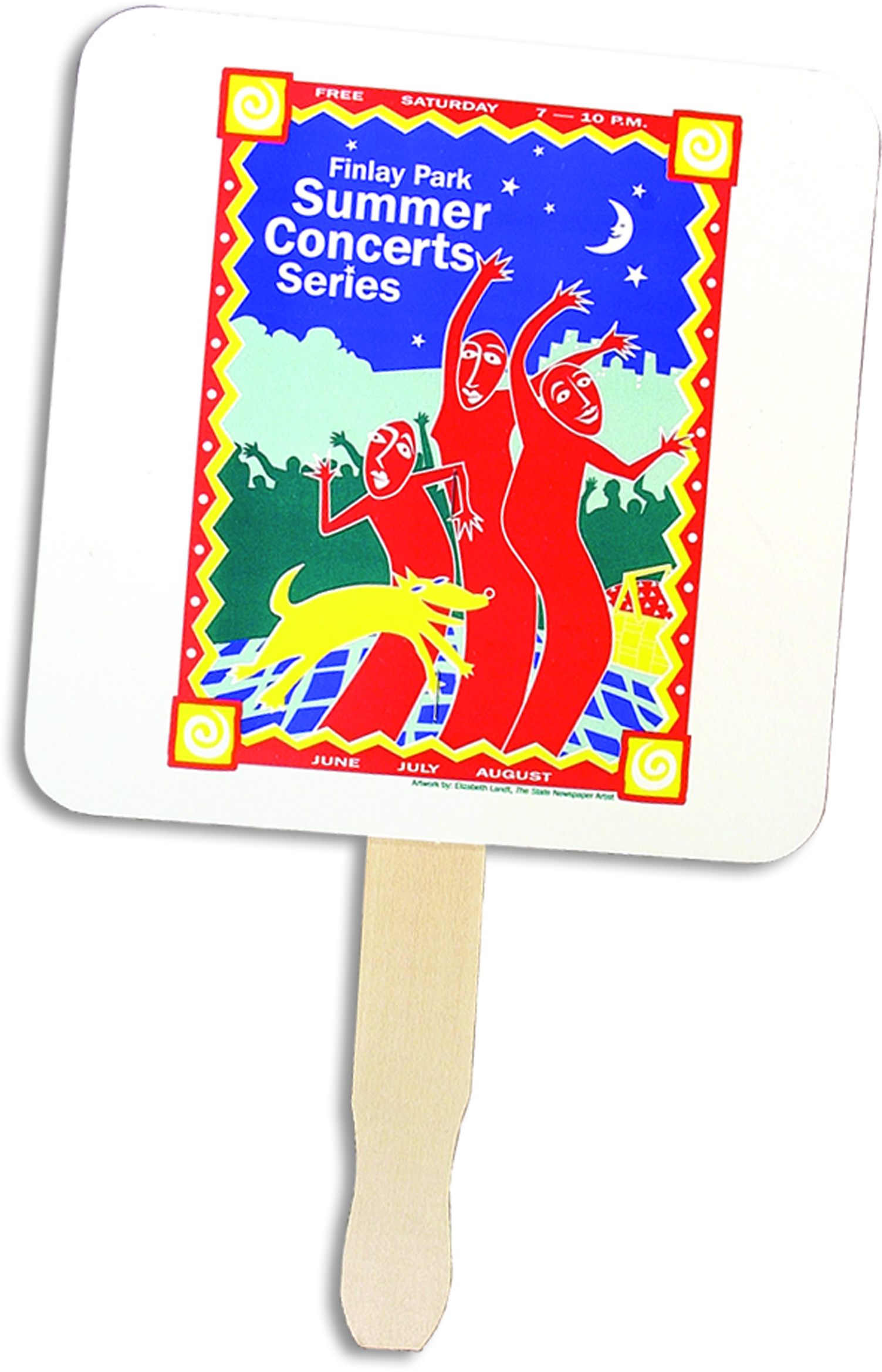 Square Shaped Hand Fan