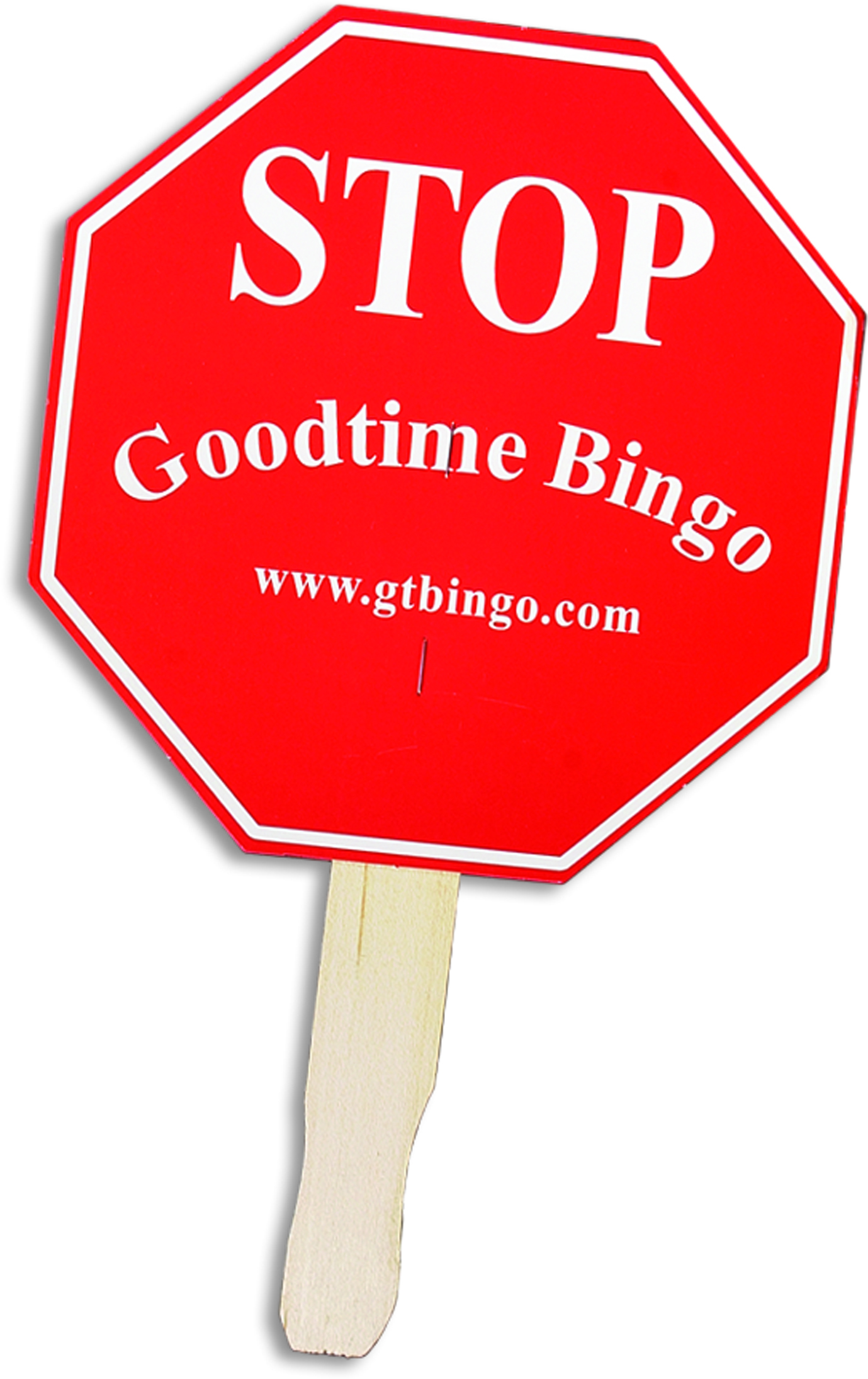 Stop Sign Shaped Hand Fan