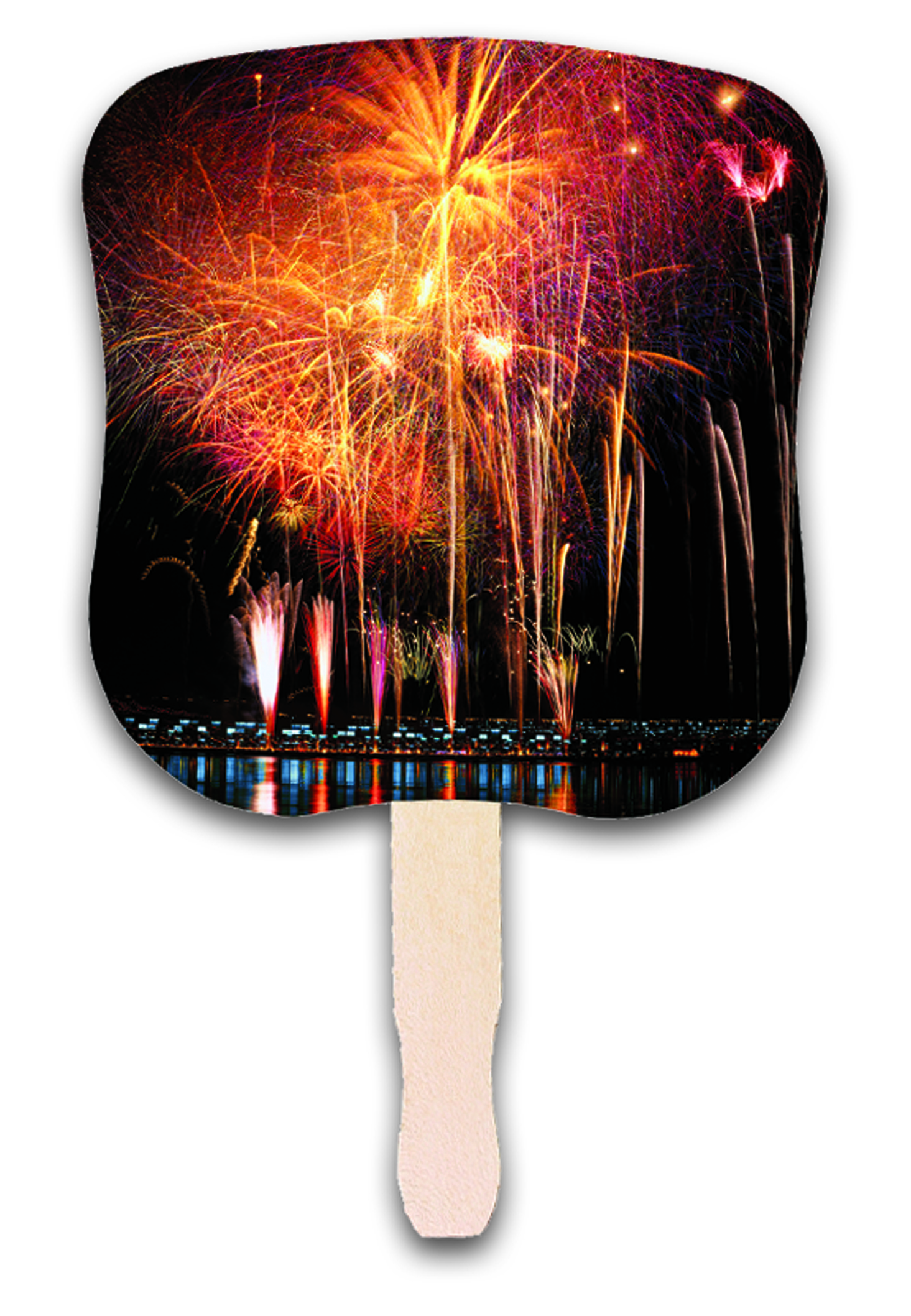Stock Design Hand Fan - Fireworks