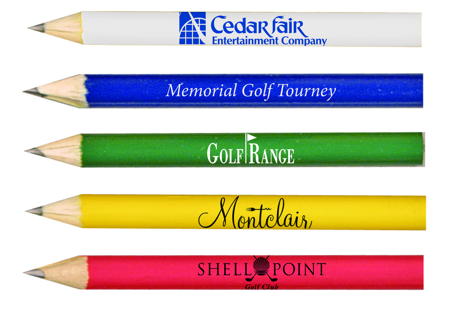 Round Golf Pencils