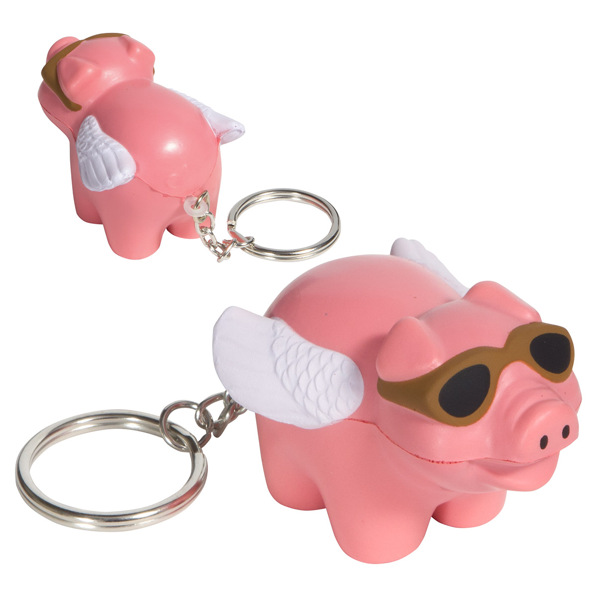 Flying Pig Stress Reliever Key Chain