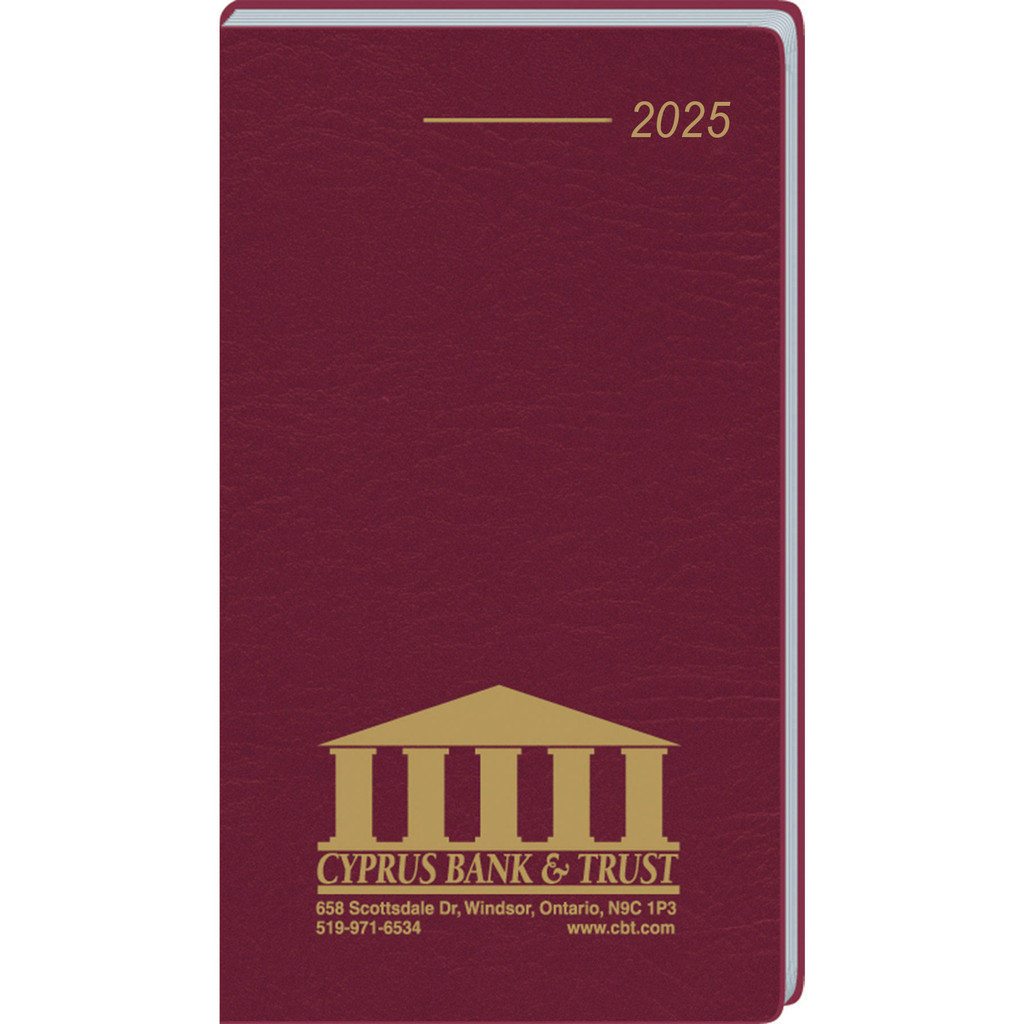 Monthly Format Stitched To Paper Cover 2018