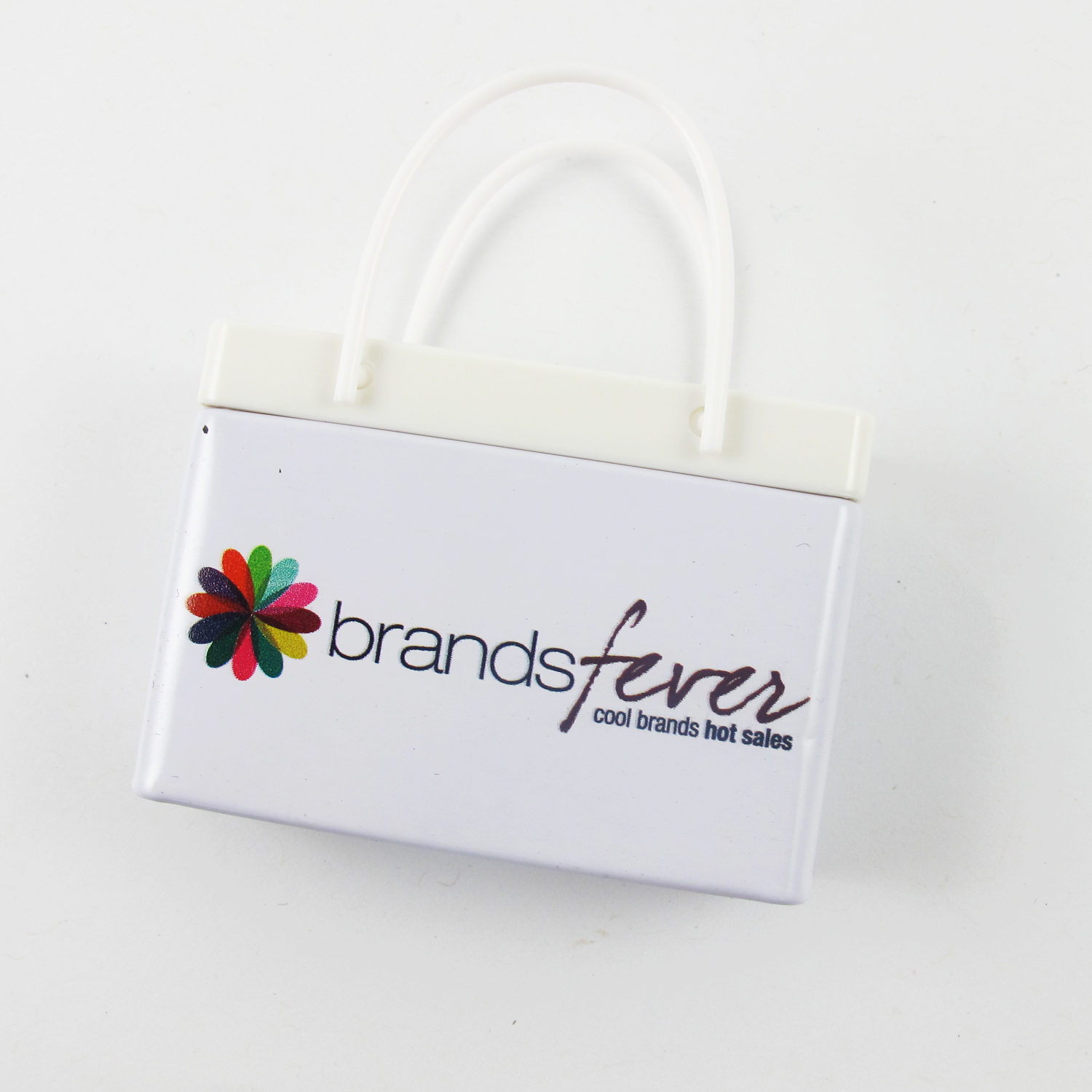 White Shopping Bag Tin