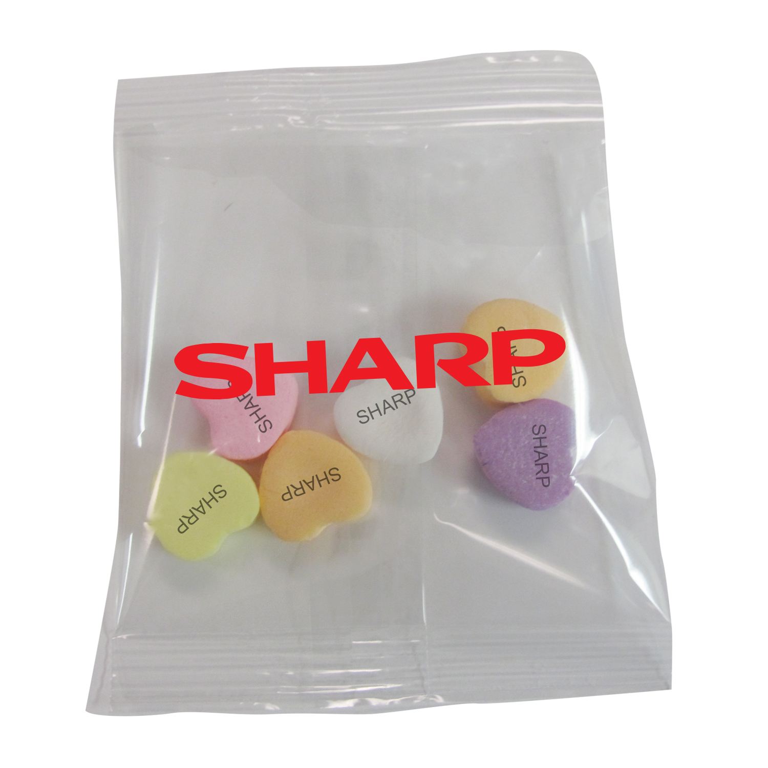 1/2 oz. Snack Pack - Imprinted Conversation Hearts