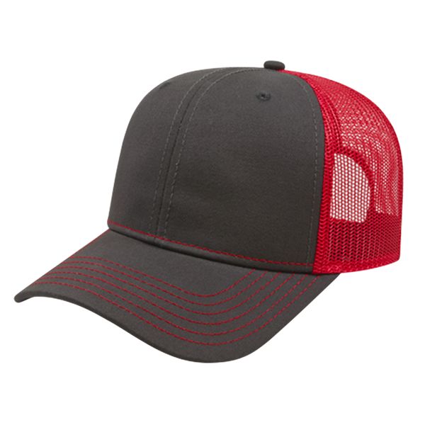 Modified Flat Bill With Mesh Back Cap