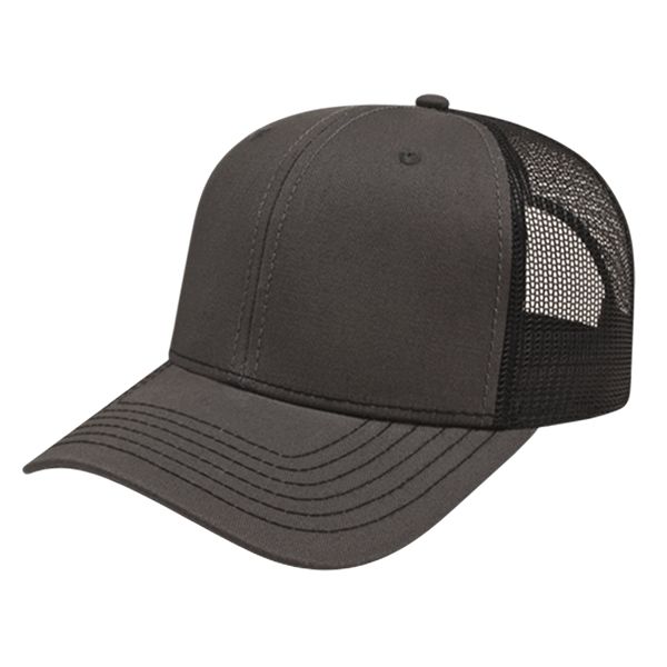 Modified Flat Bill With Mesh Back Cap