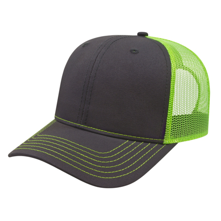 Modified Flat Bill With Mesh Back Cap