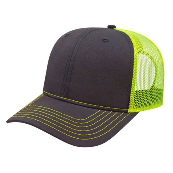 Modified Flat Bill With Mesh Back Cap