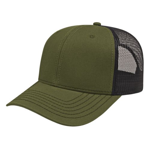 Modified Flat Bill With Mesh Back Cap