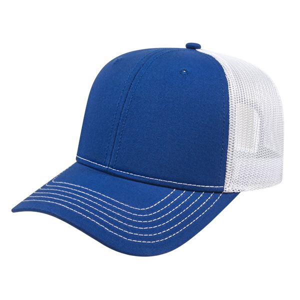 Modified Flat Bill With Mesh Back Cap