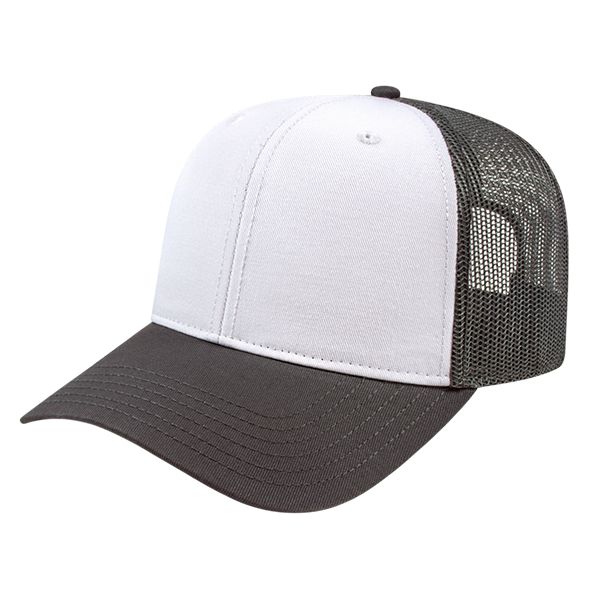 Modified Flat Bill With Mesh Back Cap