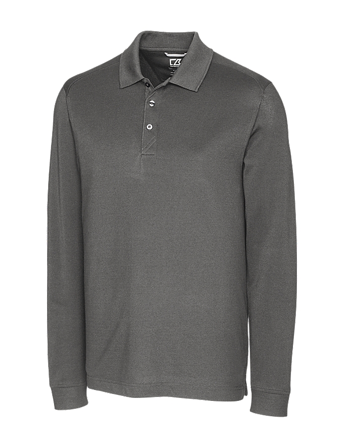 Advantage Tri-Blend Pique Mens Big and Tall Long Sleeve Polo