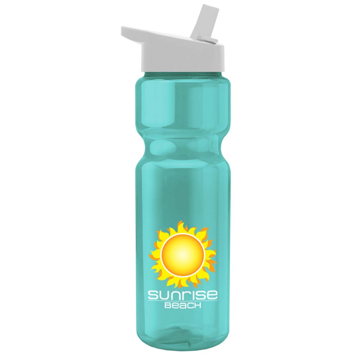 28 oz. Trans. Bottle- New Flip Straw Lid - DP