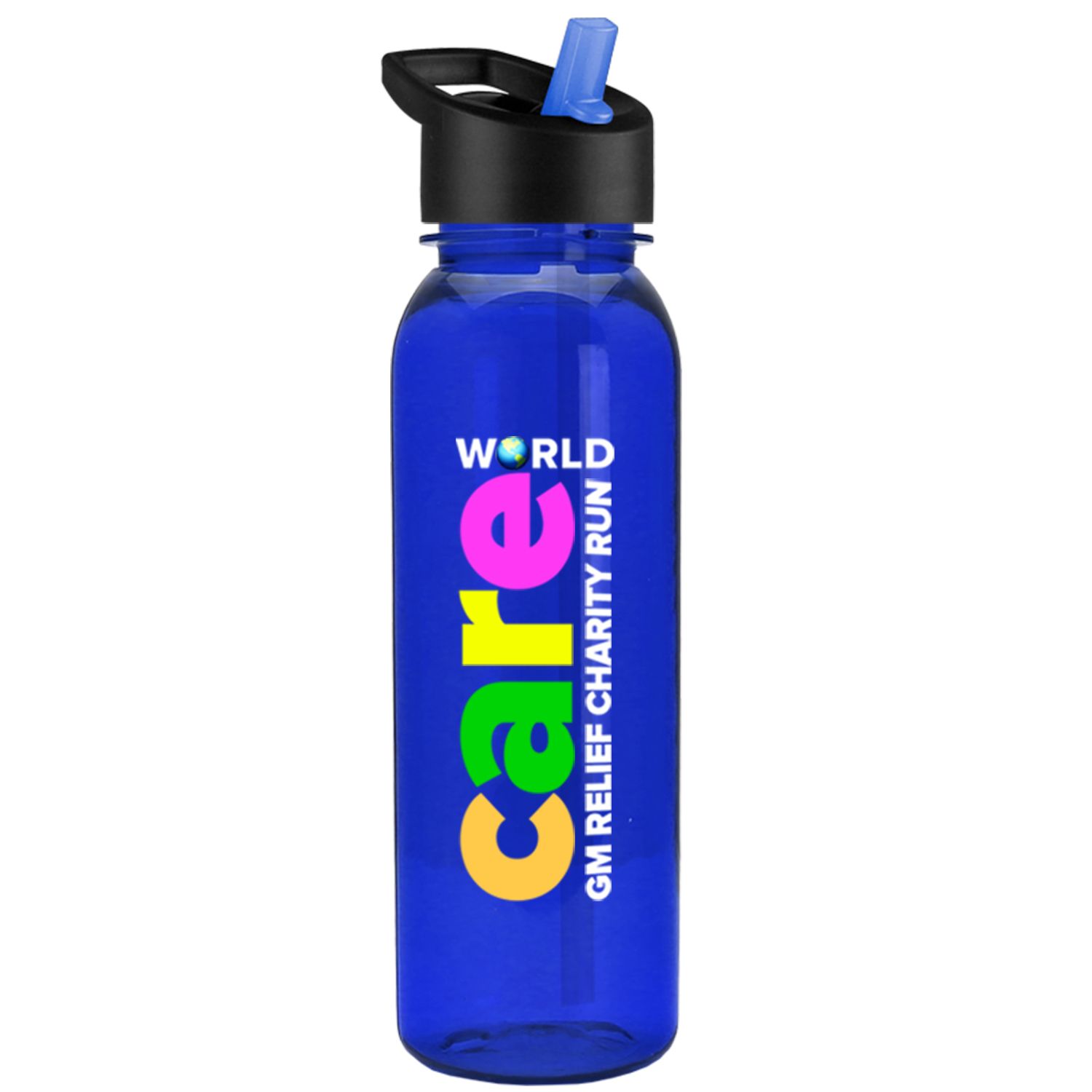 24oz  Bottle Flip Straw Lid - Digital