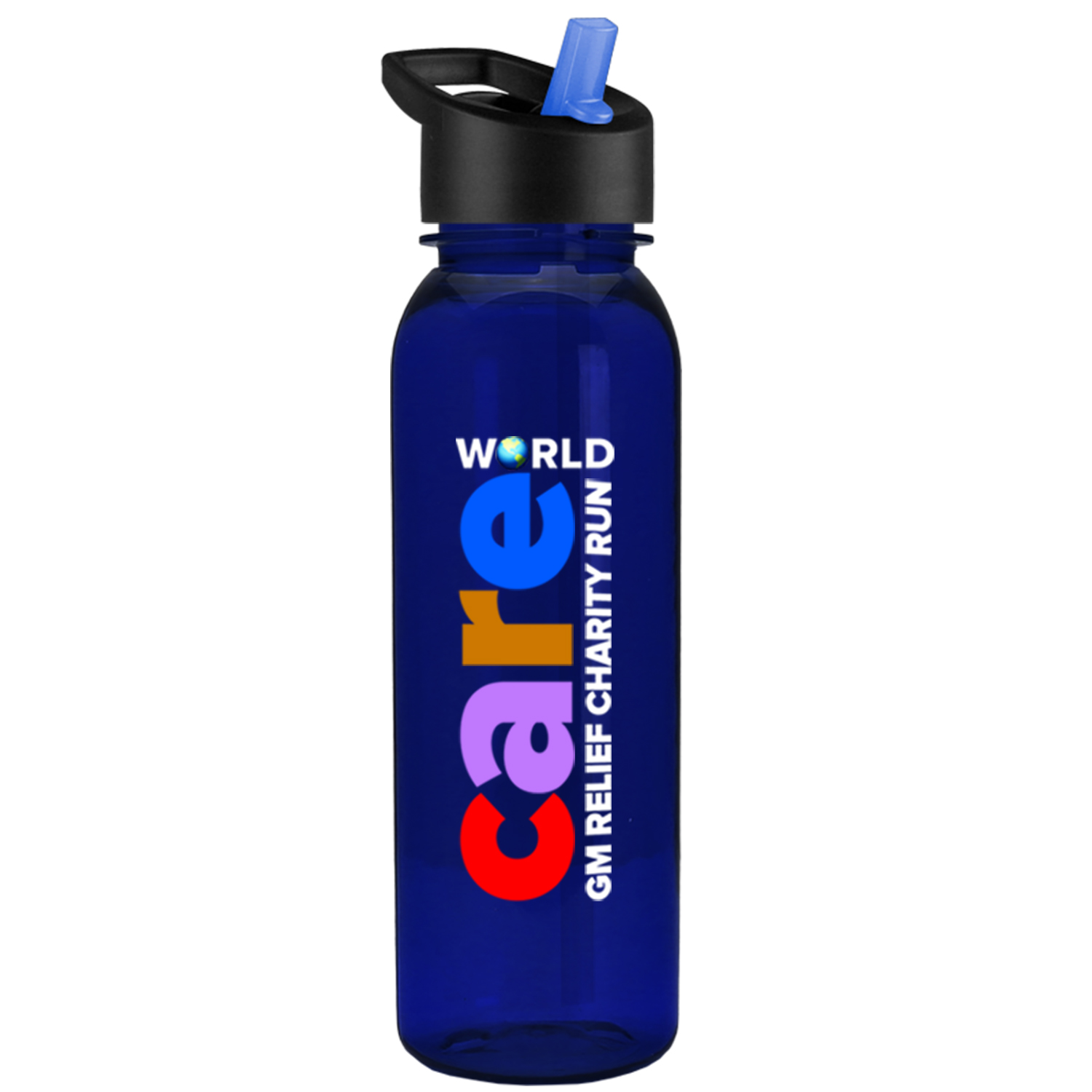 24oz  Bottle Flip Straw Lid - Digital