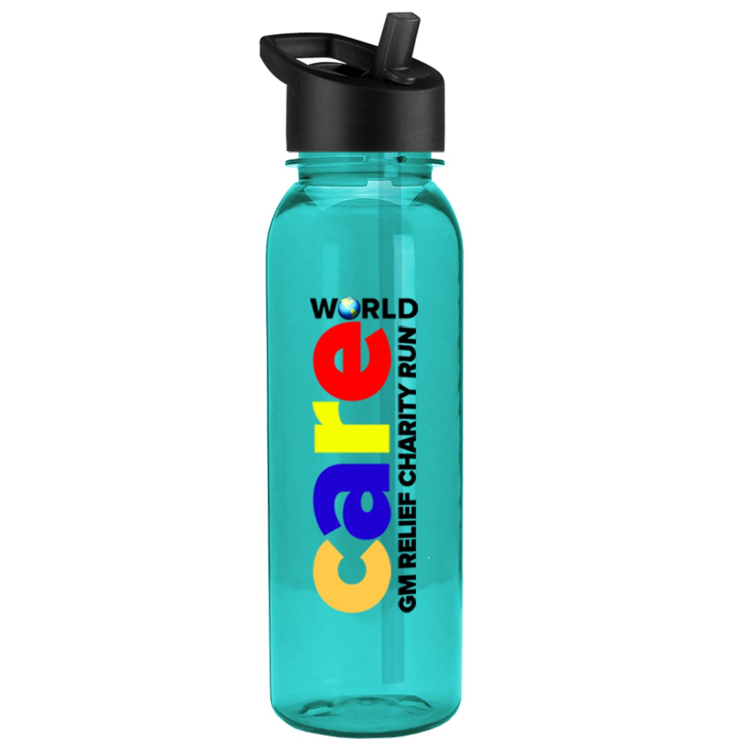 24oz  Bottle Flip Straw Lid - Digital