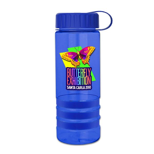 24 oz.  Stripe - Tethered Lid - Digital